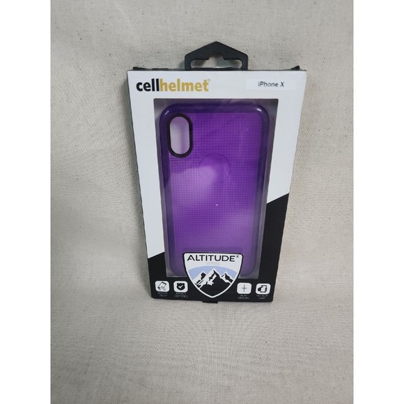 CellHelmet Altitude X Series Case for Apple iPhone X  - Purple - Picture 1 of 5